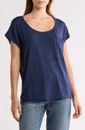 GO COUTURE Round Neck Dolman Sleeve Top