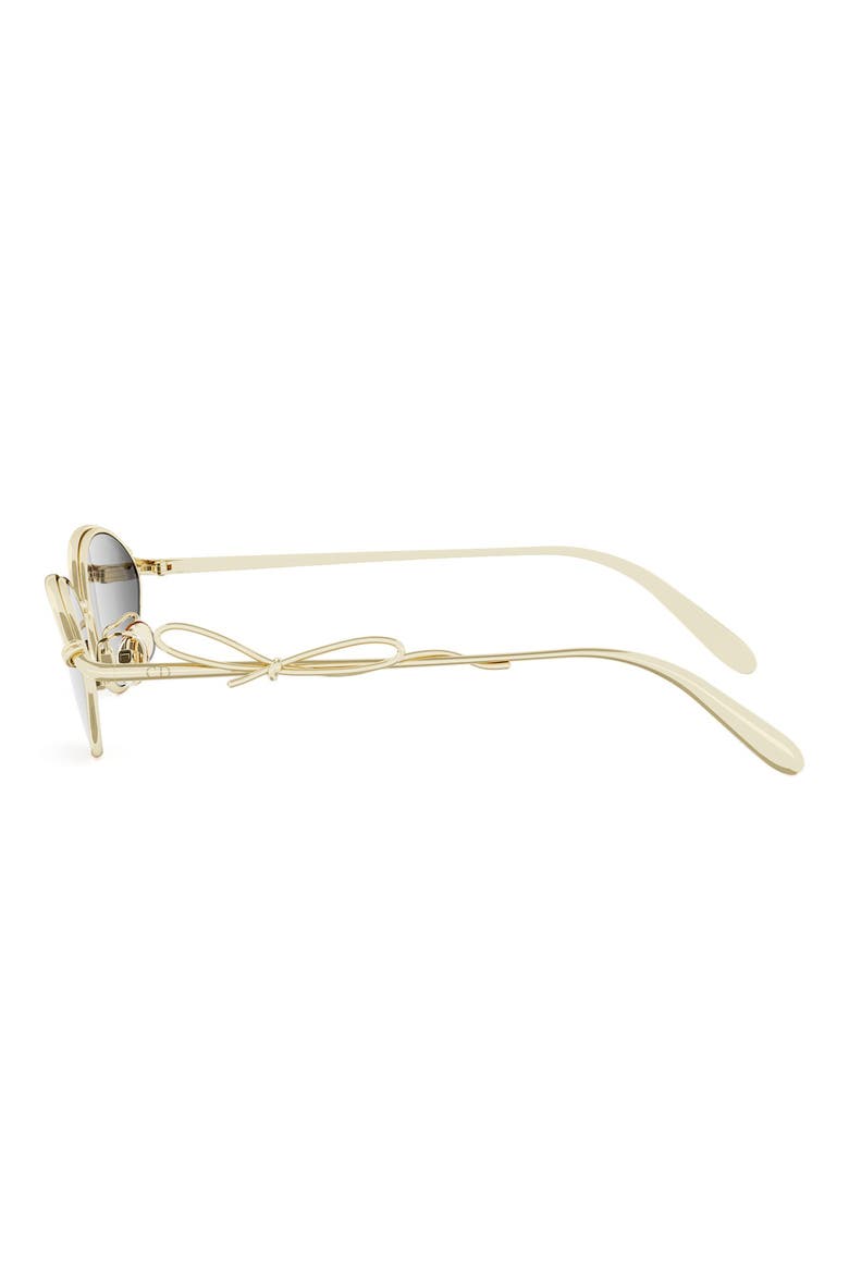 DiorBow R1U 55mm Oval Sunglasses, Alternate, color, SHINY GOLD DH / SMOKE