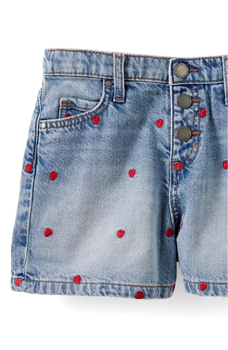 Cotton On Kids Kid's Snap Front Denim Short, Alternate, color, Airlie Light Blue