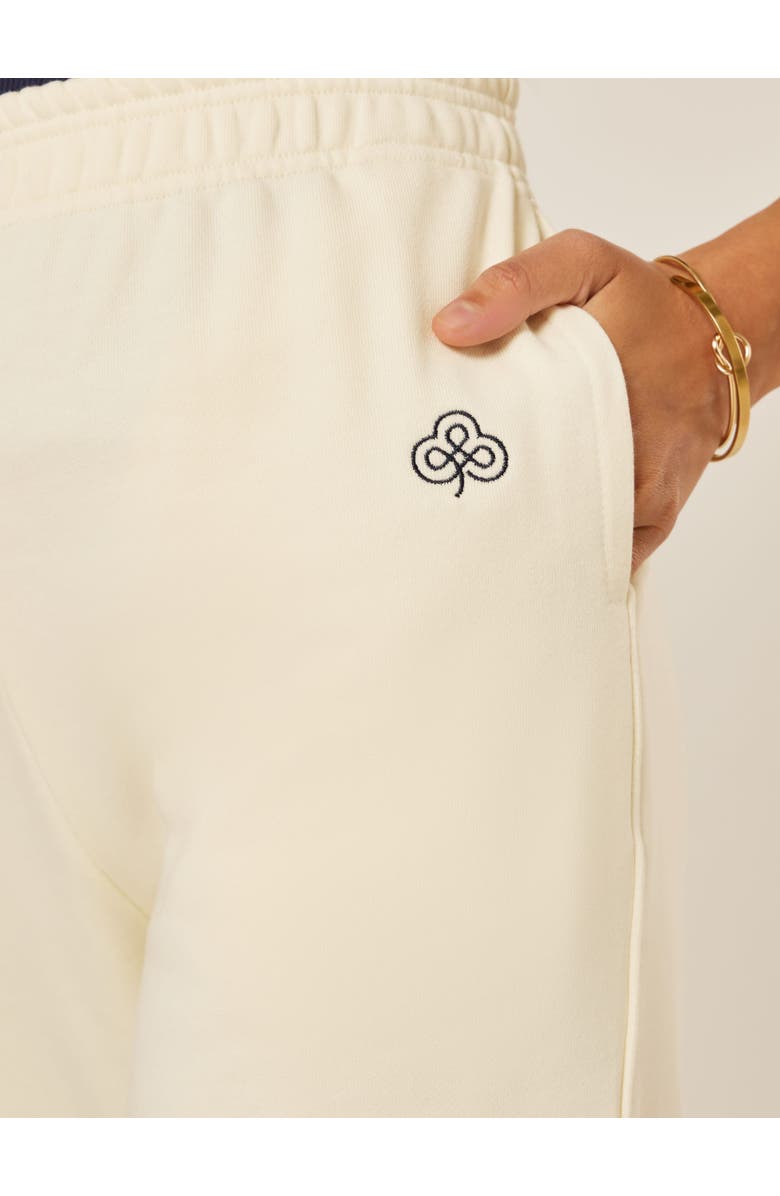 Be Athletica Varsity Athletica Wide Leg Joggers, Alternate, color, Marshmallow