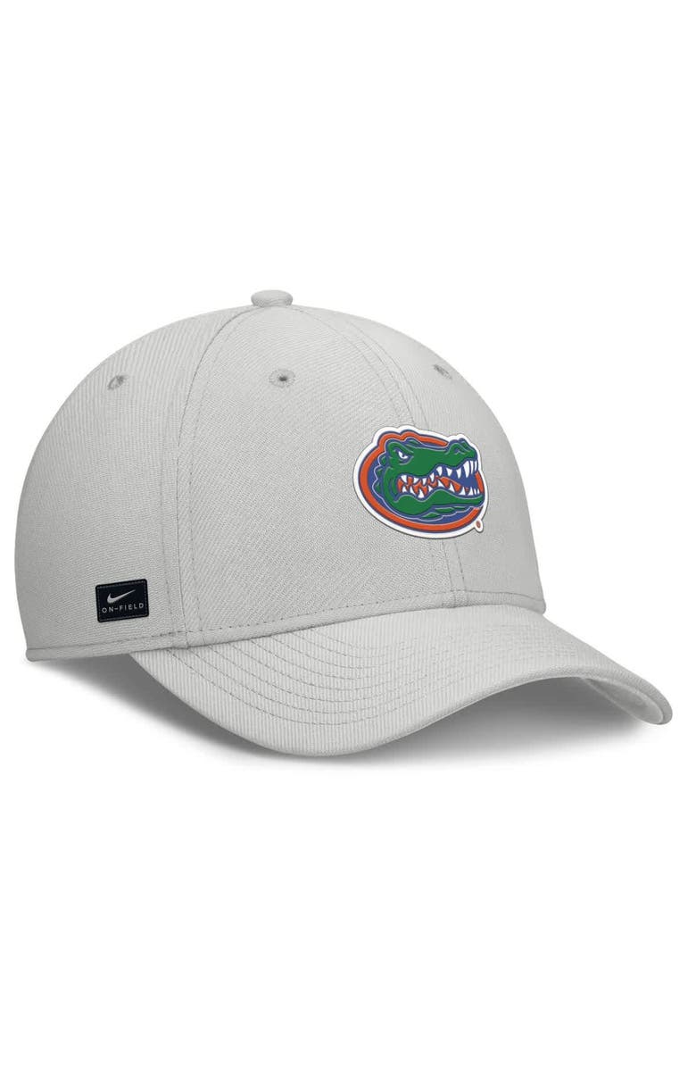 Nike Men's Nike  Gray Florida Gators Rise Practice Performance Adjustable Hat, Alternate, color, 