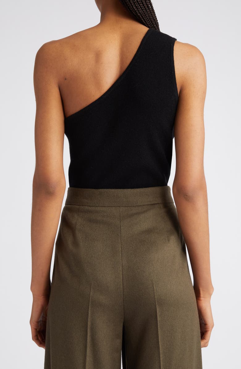 Max Mara Vetro One-Shoulder Rib Wool & Cashmere Tank, Alternate, color, 