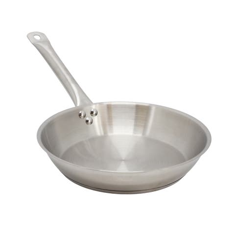 Professional Kitchen 10 Inch Round Stainless Steel Fry Pan