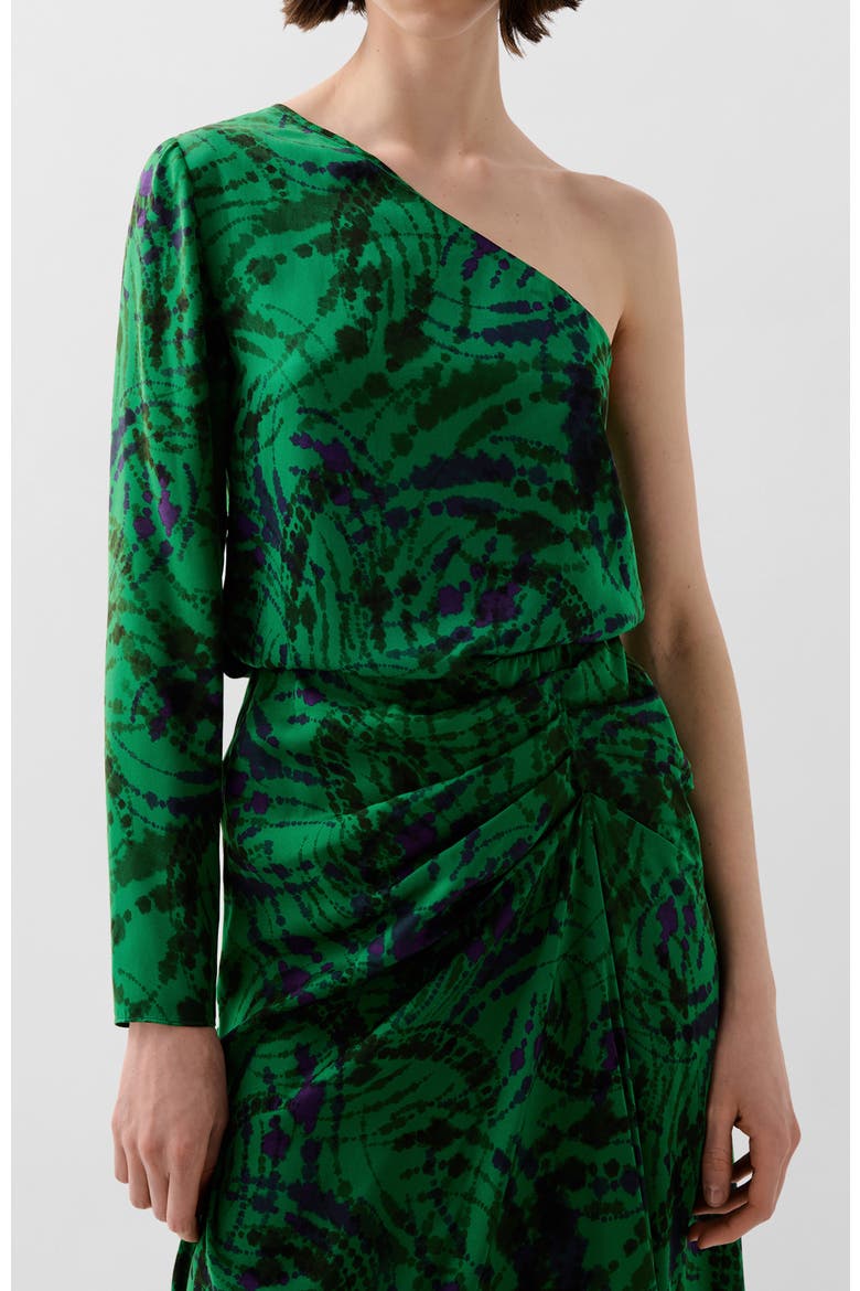 Fire Print Shirt, Main, color, Green