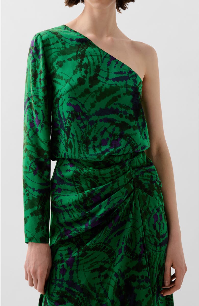 Scalpers Fire Print Shirt, Main, color, Green