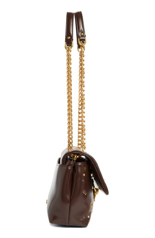 Rebecca Minkoff Edie Celestial Stud Crossbody Bag In Brown