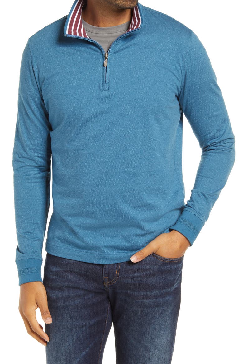 Triple Crown Half Zip Pullover, Main, color, INDIGO