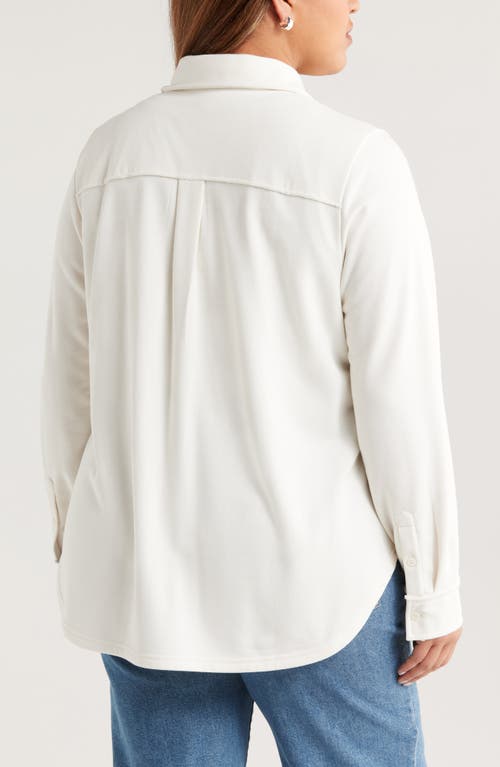 Caslonr Caslon(r) French Terry Button-up Shirt