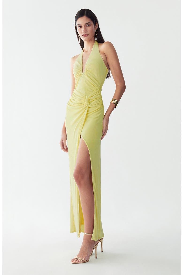 Dakota Maxi Dress, Alternate, color, Lemon Sorbet