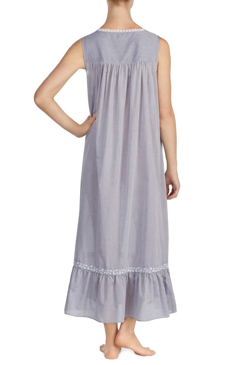 Chambray Nightgown, Alternate, color, CHARCOAL CHAMBRAY