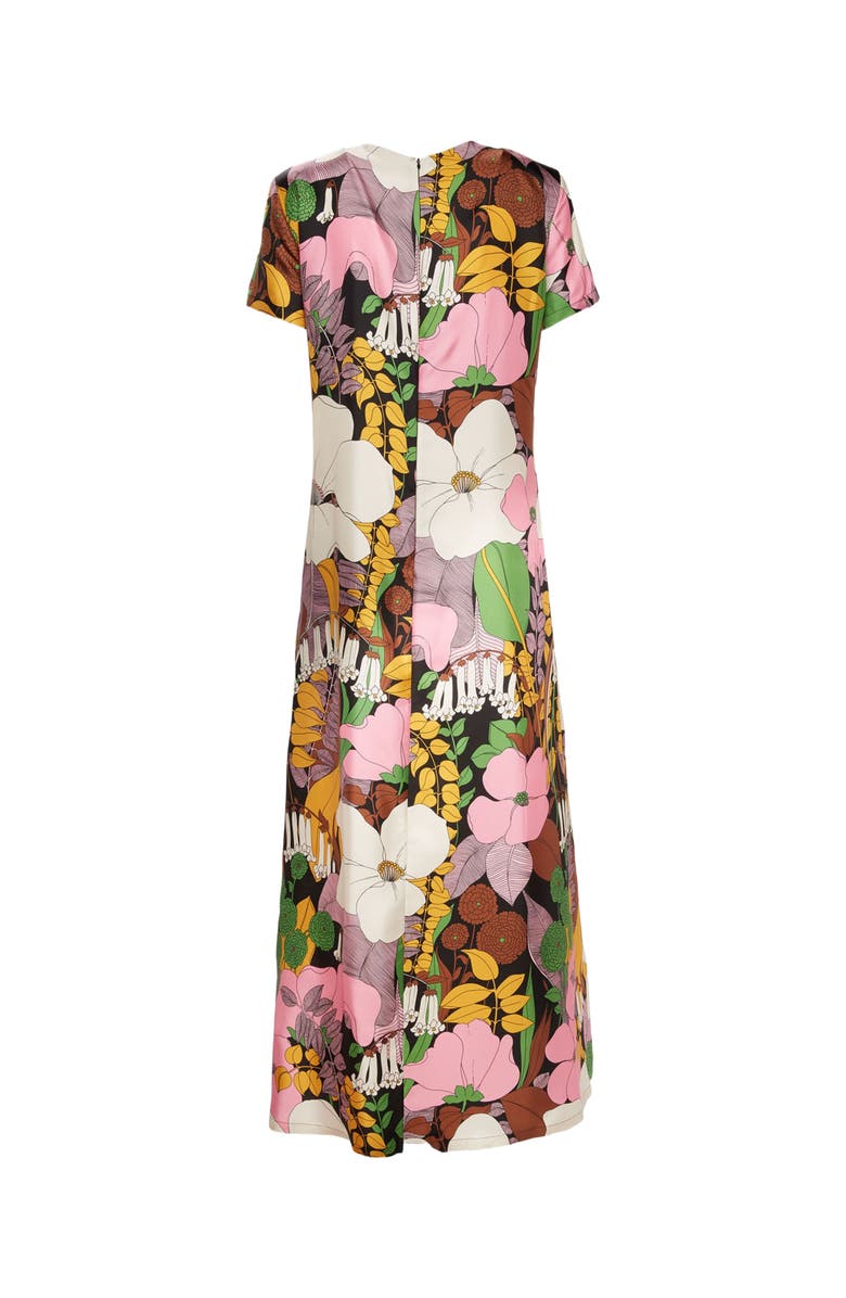 La DoubleJ Swing Dress Big Flower Multicolor, Alternate, color, 
