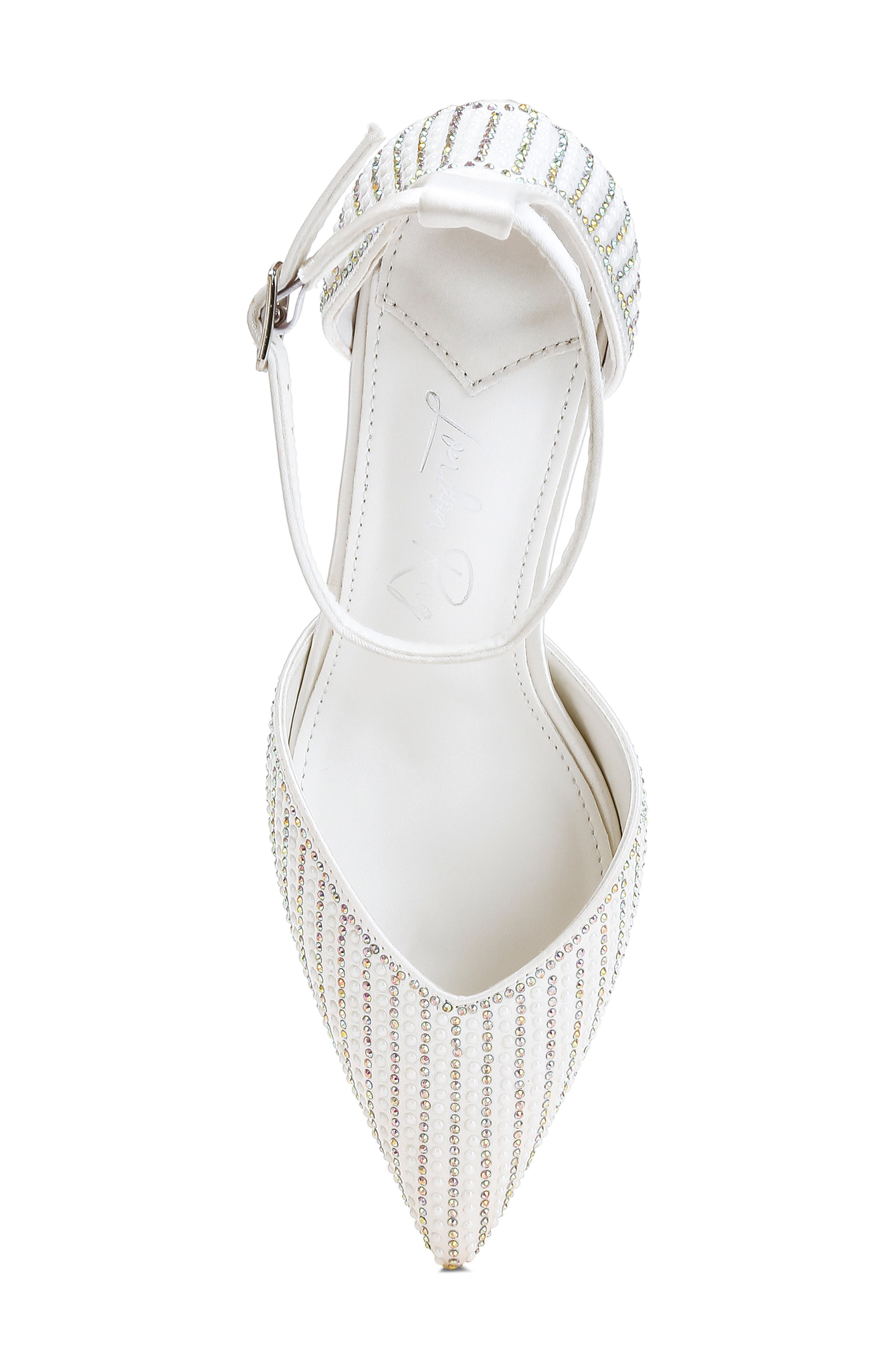 Wanda Ankle Strap Pump, Alternate, color, WHITE