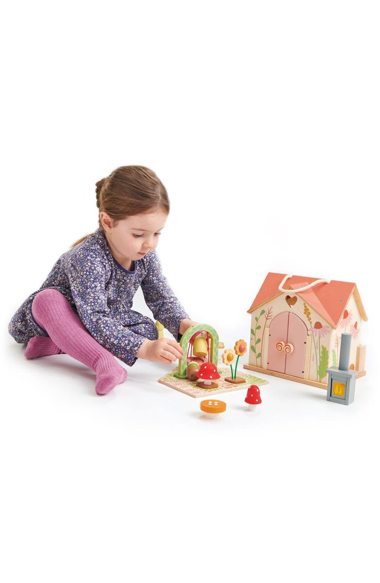 Tender Leaf Toys Rosewood Cottage Wooden Dollhouse Set, Alternate, color, Multi