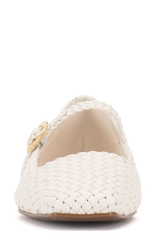Vince Camuto Vinley Mary Jane Square Toe Flat In Coconut Cream