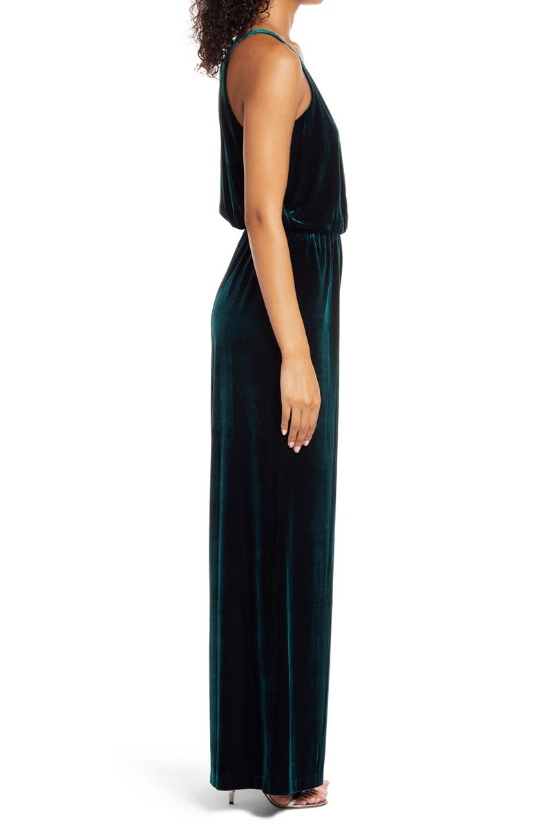 Vince Camuto Sleeveless Velvet Jumpsuit, Alternate, color, 