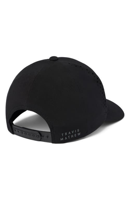 Travismathew Long Journey Snapback Baseball Cap In Black