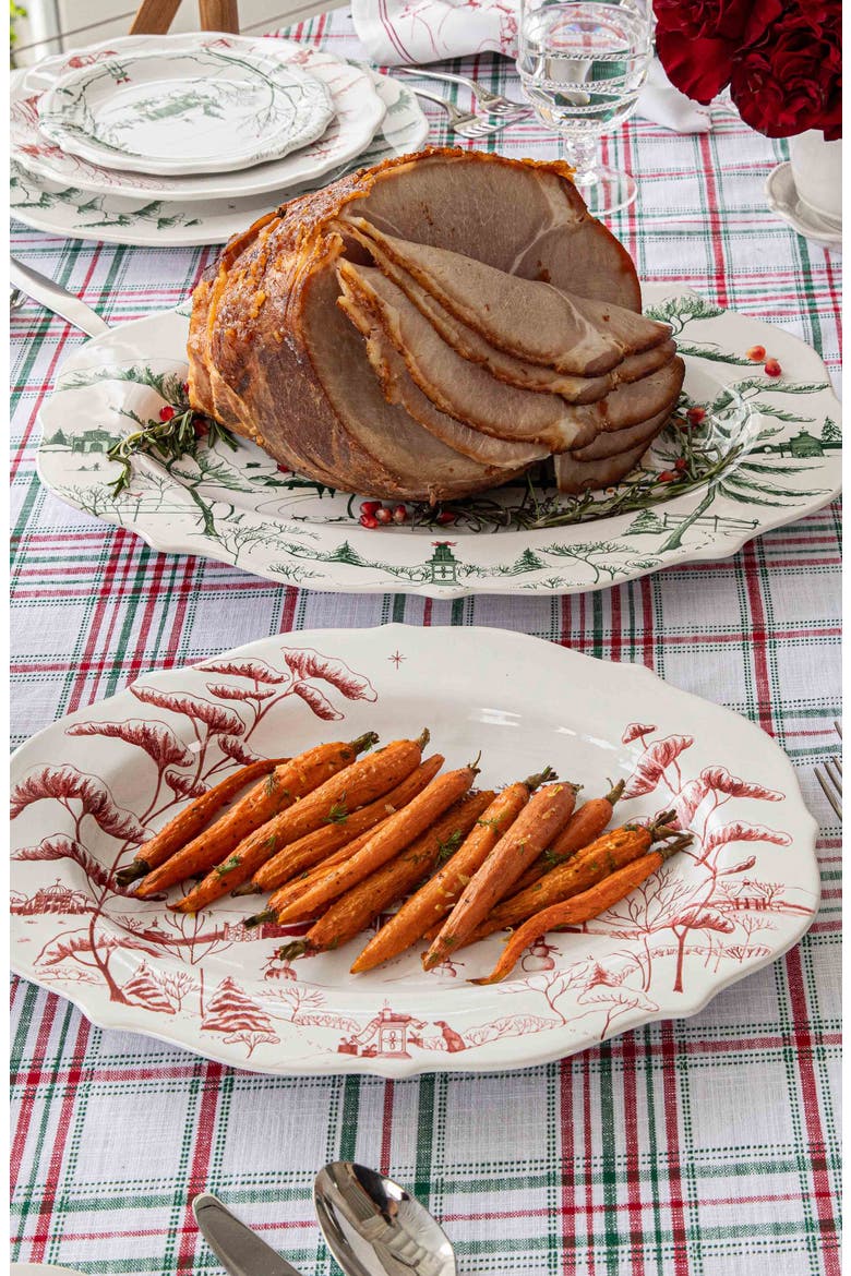 Country Estate Winter Frolic Platter, Alternate, color, EVERGREEN