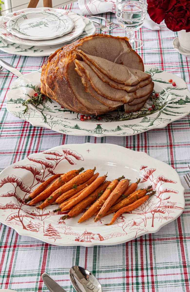 Juliska Country Estate Winter Frolic Platter, Alternate, color, Evergreen