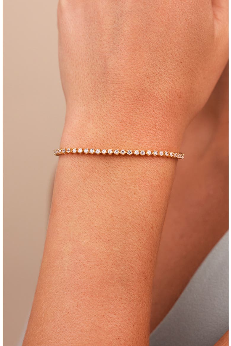 Mirabell Cubic Zirconia Tennis Bracelet, Alternate, color, GOLD