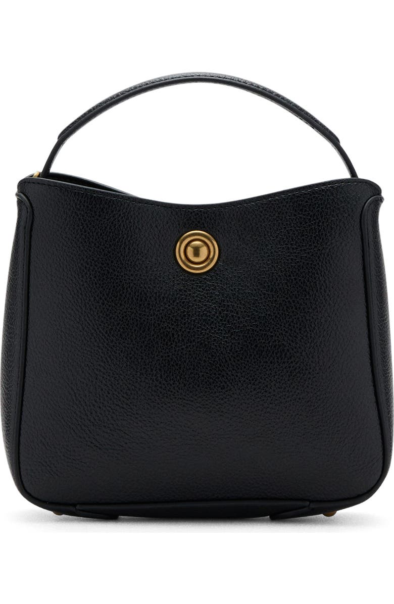 MANGO Small Crossbody Bucket Bag, Main, color, Black