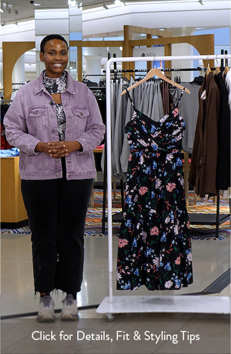 Floral Fit & Flare Midi Dress, sales video thumbnail