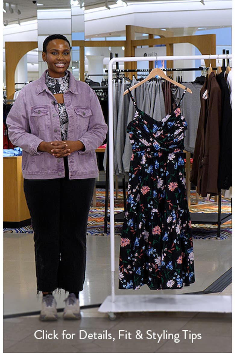 Floral Fit & Flare Midi Dress video