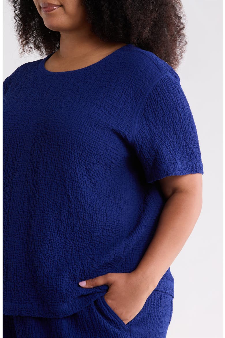 Texture Stretch Organic Cotton Top, Alternate, color, INFINITY