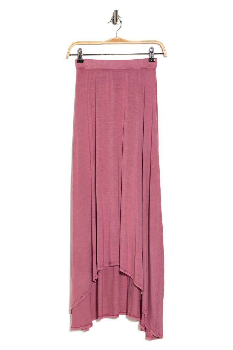Asymmetric High-Low Skirt, Alternate, color, CRYSTAL ROSE