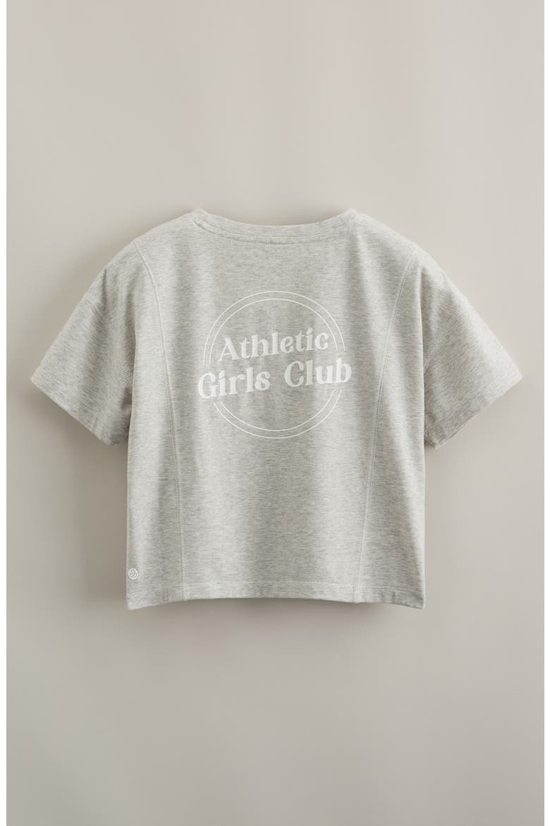 Kids' Lucky Cotton Blend Graphic T-Shirt, Alternate, color, GREY LIGHT HEATHER