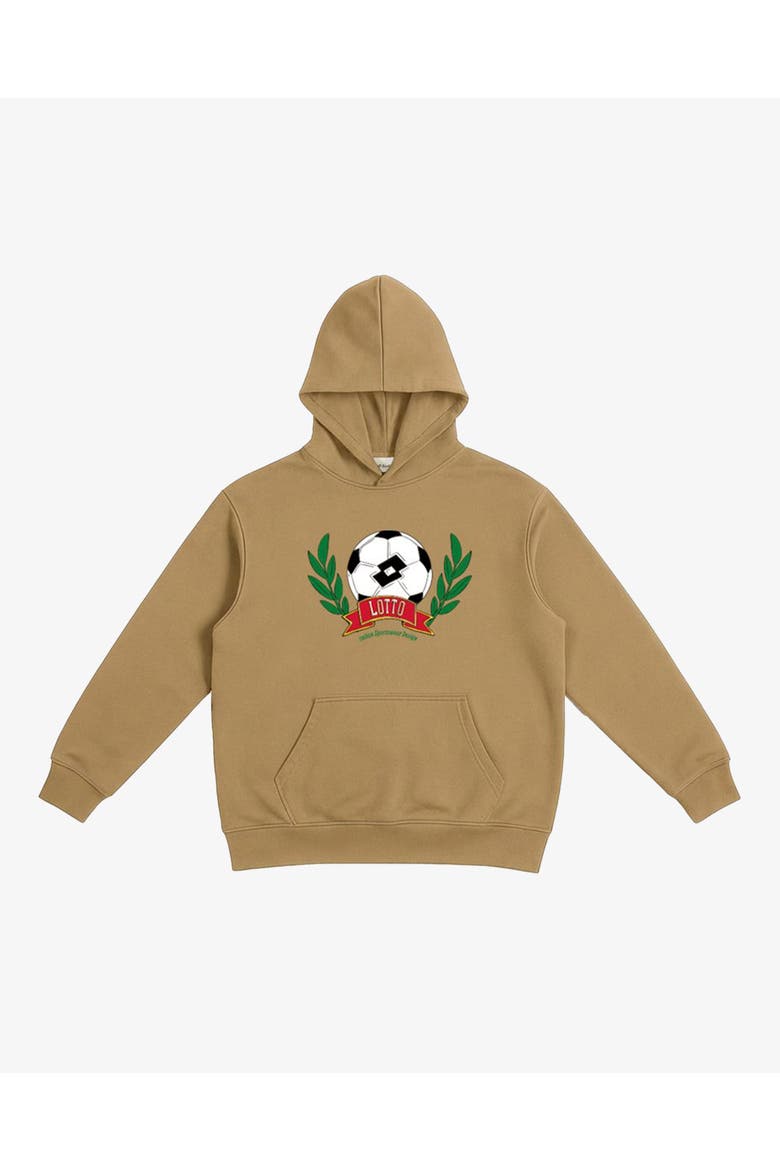 Match Day Men's Pullover Organic Cotton Hoodie, Main, color, Tan