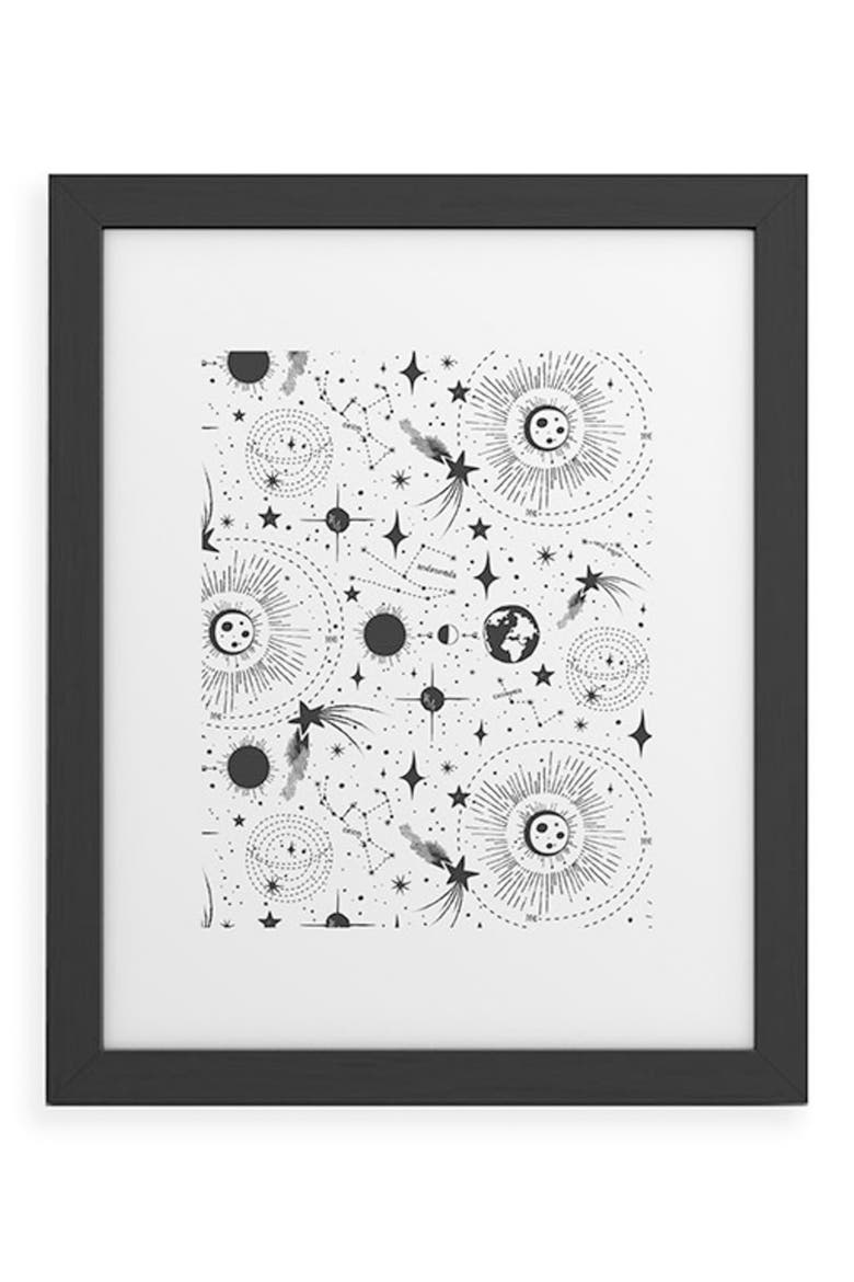 Solar System Framed Art Print, Main, color, BLACK FRAME 8X10