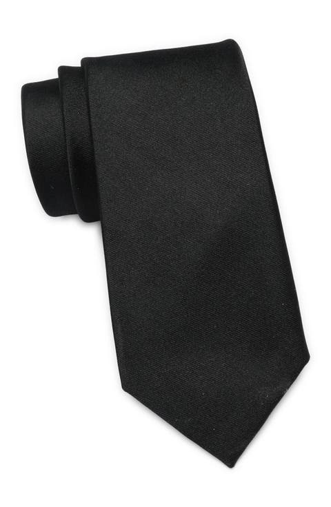 Solid Silk Blend Tie