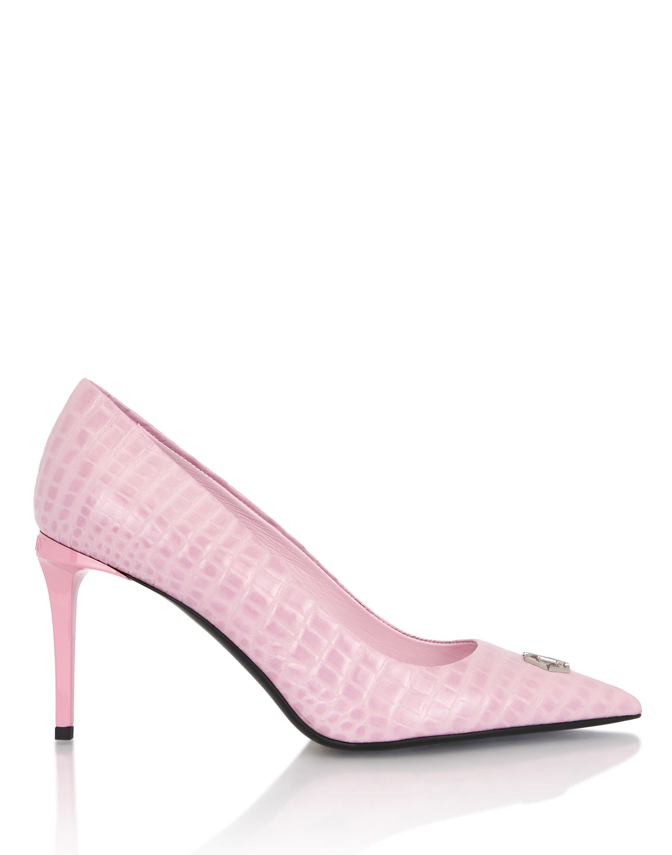 Cocco Print Decolette Mid Heels Hexagon 9 Women, Alternate, color, rose/pink