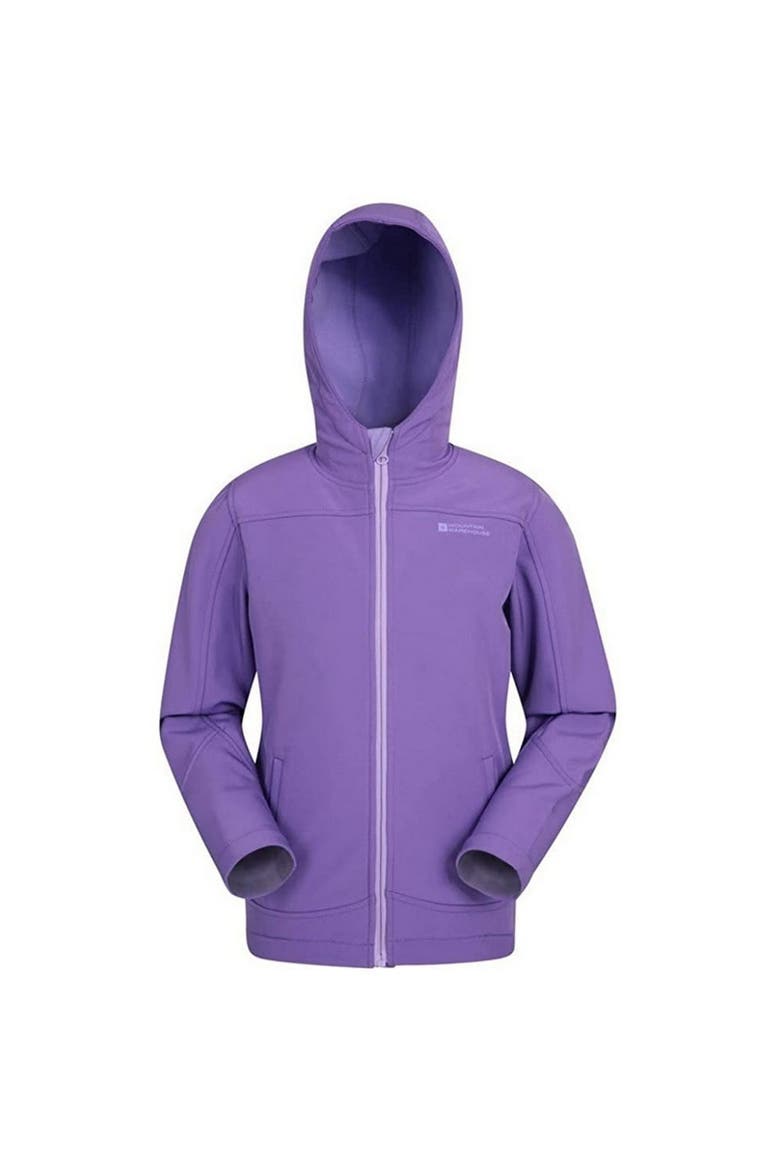 Childrens/Kids Exodus Water Resistant Soft Shell Jacket, Main, color, Purple