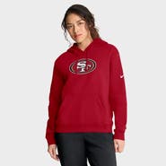 Nike Women's Nike Scarlet San Francisco 49ers Club Fleece Pullover Hoodie