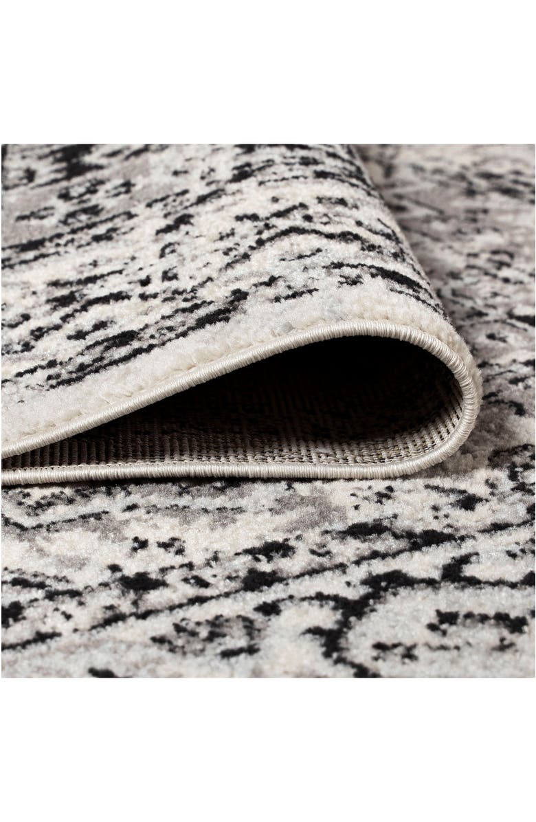 JONATHAN Y Inigo Cottage Medallion Area Rug, Alternate, color, Dark Gray/Cream