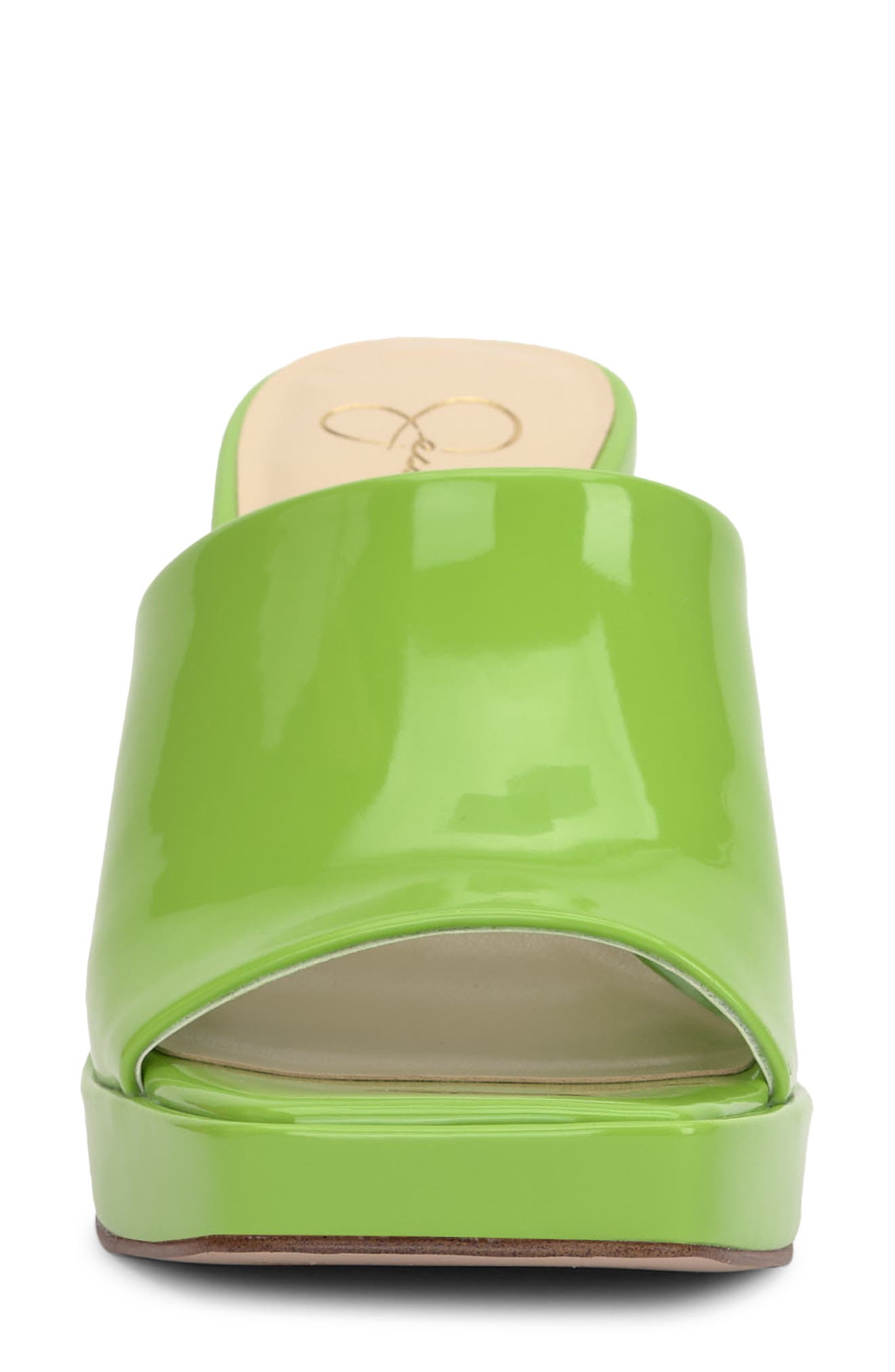 Jessica Simpson Kashet Platform Slide Sandal, Alternate, color, Spring Green