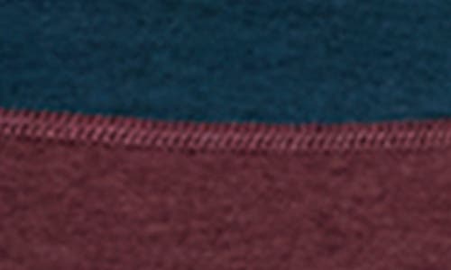 Beyond Yoga Spacedye Horizon Colorblocked Sports Bra In Burgundy