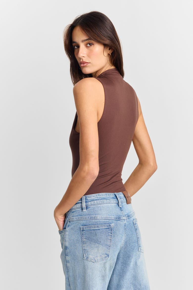 Adeline Bodysuit, Alternate, color, Brown