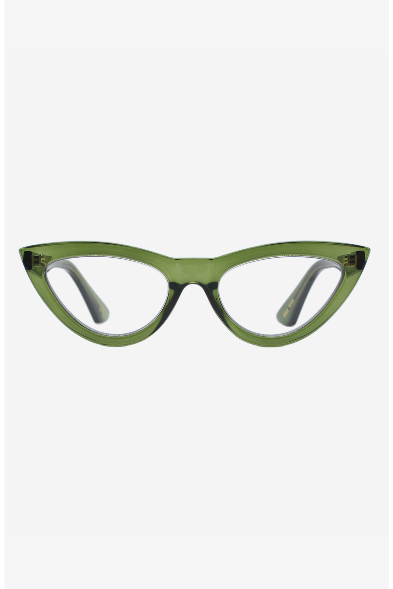 Kiss Kiss Reader Glasses, Main, color, Moss