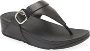 FitFlop Lulu Adjustable leather toe-post sandals