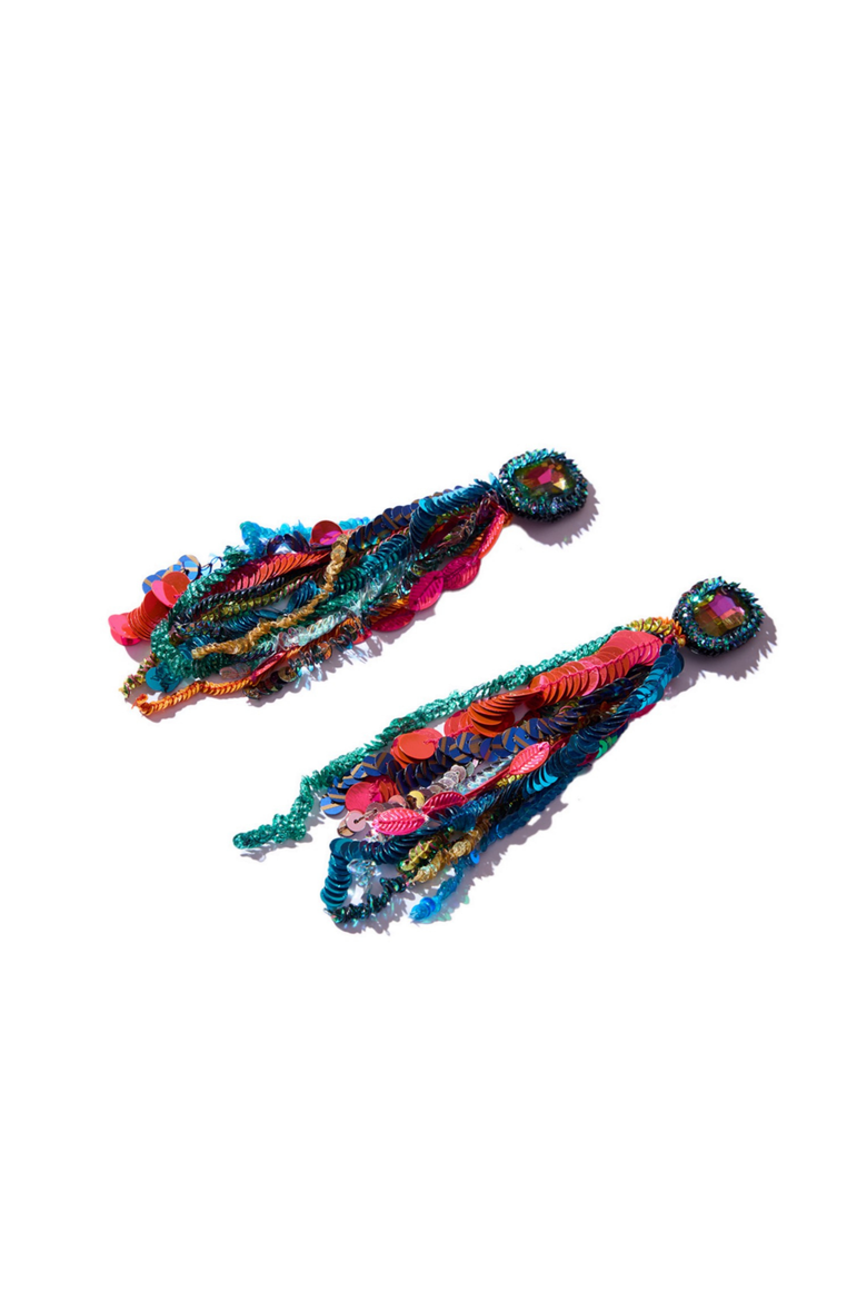 Confetti Cascade Earrings, Alternate, color, Multi