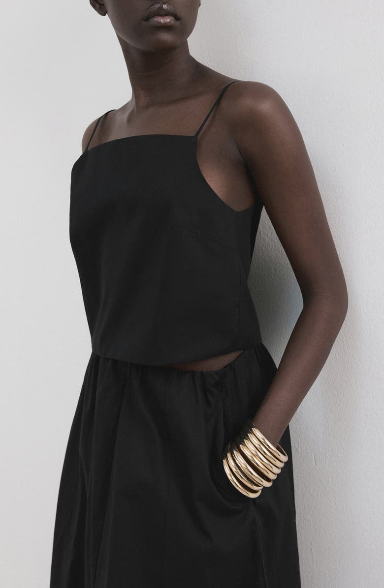 MANGO Cotton Crop Camisole, Alternate, color,