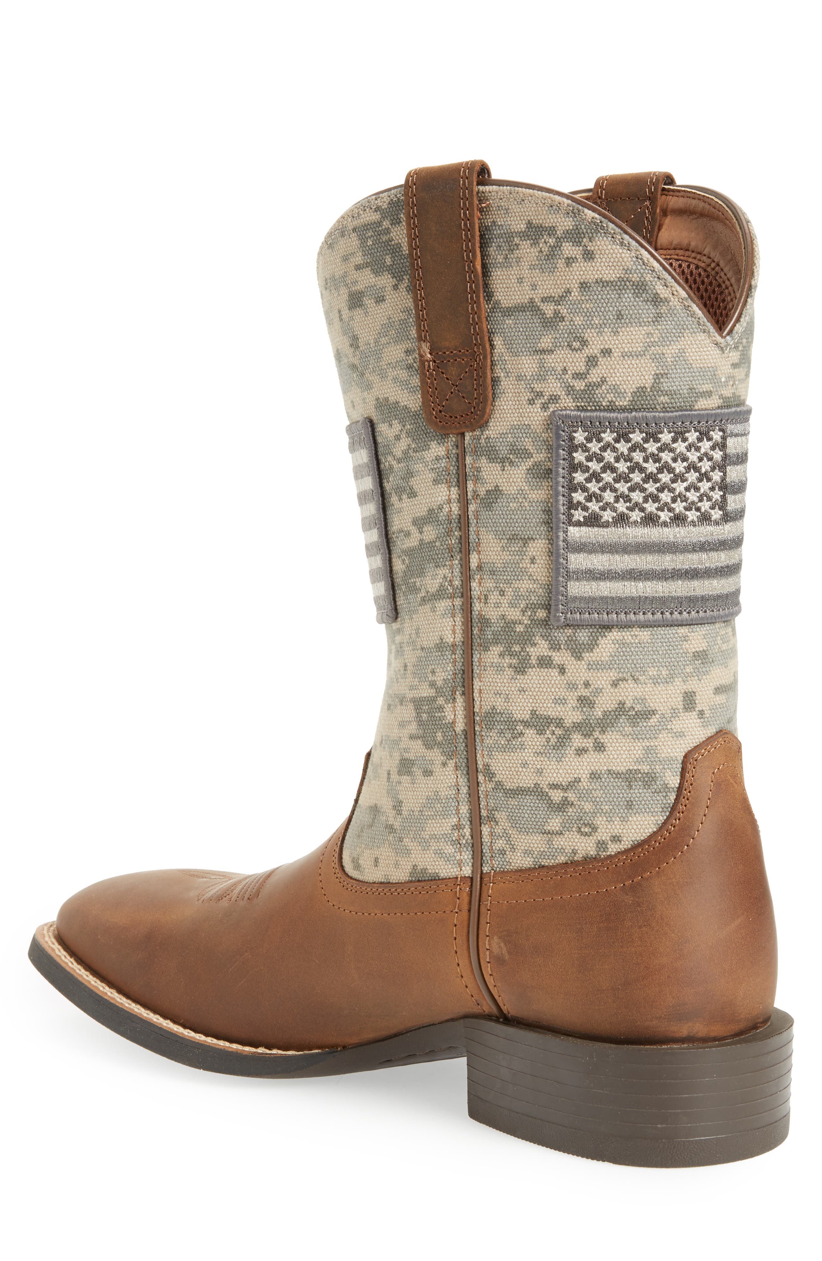 Ariat Sport Patriot Cowboy Boot, Alternate, color, Brown