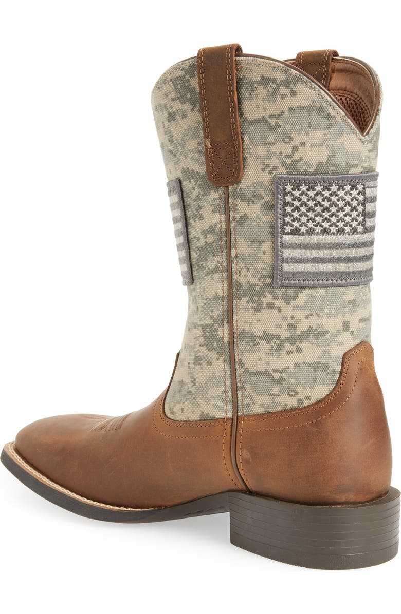 Ariat Sport Patriot Cowboy Boot, Alternate, color, Brown