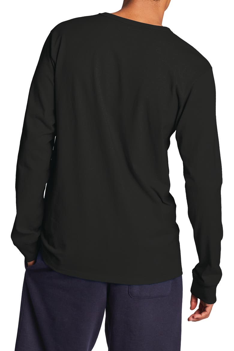 Heritage Long Sleeve Logo T-Shirt, Alternate, color, BLACK