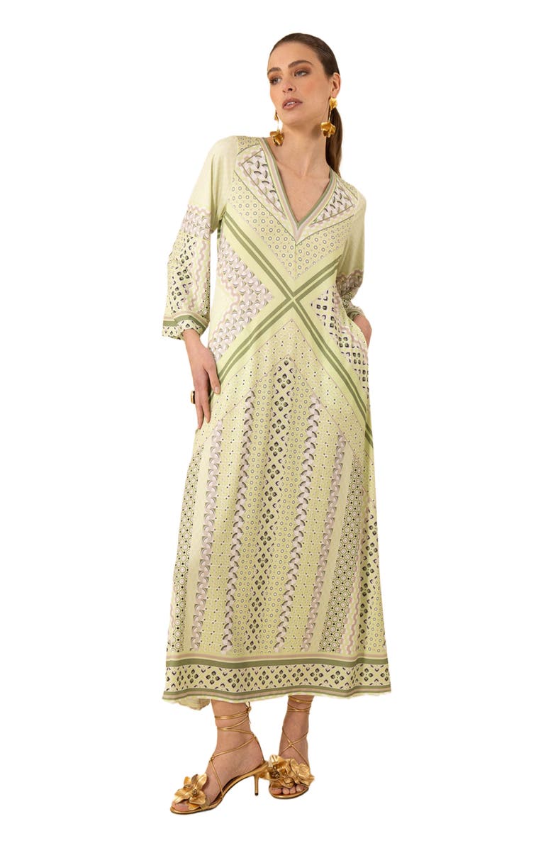 Halebob Henley Jersey Maxi Dress, Main, color, 