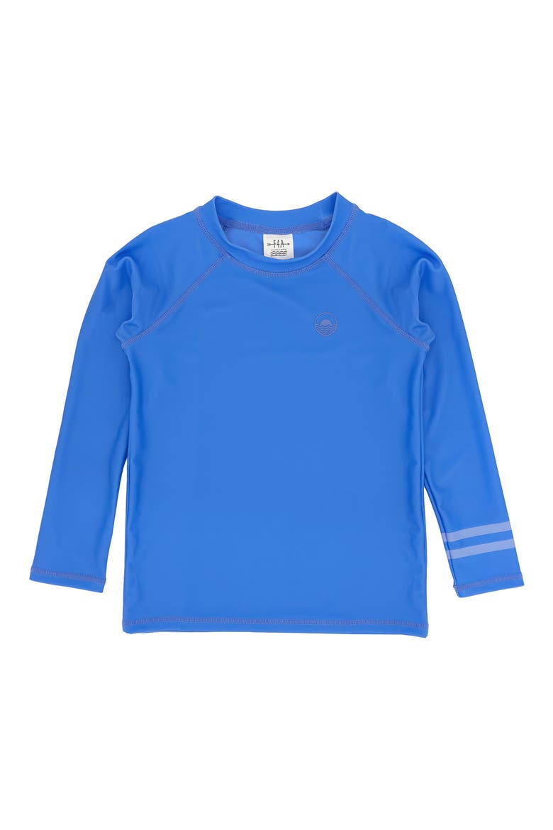 Kids' Icon Long Sleeve Rashguard, Main, color, MARINA BLUE