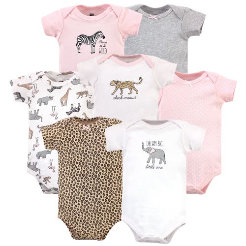 Hudson Baby Seven-piece Cotton Bodysuit Collection In Multi