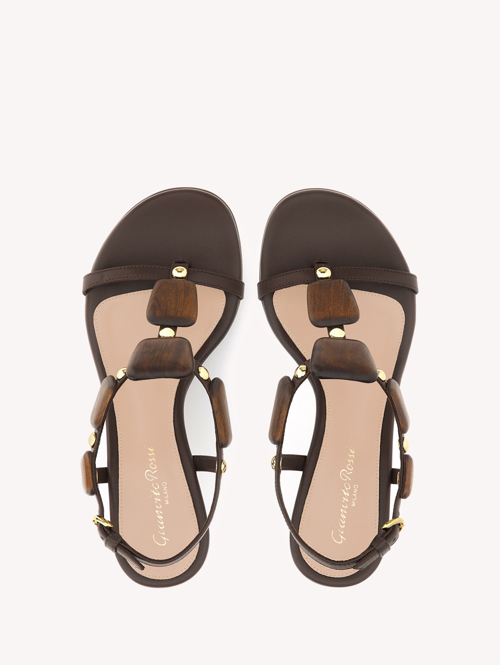Gianvito Rossi Munduk 45 Sandal, Alternate, color, Dark Brown Lamb Leather
